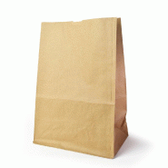 Sac SOS kraft brun 22x6/6x30cm - par 1000