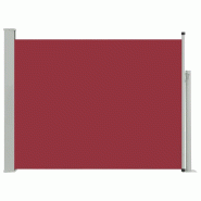VidaXL Auvent latéral rétractable de patio 140x500 cm Rouge Modèle Ventura Horizon - rouge 48397