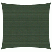VidaXL Voile d'ombrage 160 g/m² Vert foncé 4x4 m PEHD Modèle Outdoor Pi - vert 311441