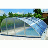 Abri piscine haut Windy / téléscopique / en aluminium et polycarbonate