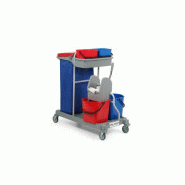 Chariot de menage ariane 2115 grande base 95x53cm roue 100mm avec presse a machoire ou a plat_0