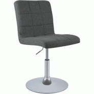 CLP Chaise de salle à manger Ricky en tissu Gris foncé - gris textile 152602956 CLP Chaise de salle à manger Ricky en tissu Gris foncé - gris textile 152602956