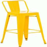 CLP Tabouret de bar en métal Mason Jaune - jaune métal 10481507