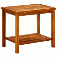 Décoshop26 - Table basse de salon design rustique 50 x 35 x 45 cm bois d'acacia solide marron DEC037075 - marron Bois massif 3000263083397