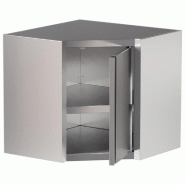 Diamond - Armoire murale d'angle 90° - réf. PSCA80-SM9 - gris AKS-PSCA80-SM9