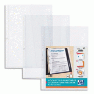 ELBA Lot de 10 Sachet de 10 pochettes perforées Fard'Clirel, A4, en PVC lisse 18/100e - 3148240019158