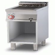 Grill contact électrique triphasé, cuisson directe sur résistance inox basculante 27x63 cm, 40x90x90 cm, Modèle CWK-94ET - 2137