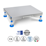 Plates-formes de pesage monocapteur pour les environnements alimentaires - TE HYGIENX® - HGX