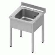 Plonge adossée avec 1 bac à droite sans étagère 700x600x900 mm à mo... - P934406070