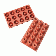 Schneider - Moule en silicone, Donuts Mini Ø 45 mm, Hauteur : 18 mm - rouge silicone 115234