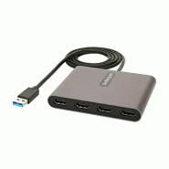 StarTech Adaptateur USB 3.0 vers 4x HDMI - Carte Vidéo