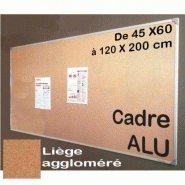 Tableau d’affichage en liège avec cadre alu Liège