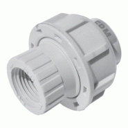 Union 3 pièces PP à souder et taraudée (joint torique FPM) - 20x1/2" - Référence 02BIFGM020F