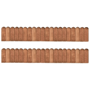 Vidaxl rouleaux de bordure 2 pcs 120 cm bois de pin imprégné 3053644