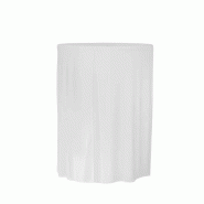 Zown Housse lisse pour table Cocktail80 Promo – Blanc - blanc polyester SPTTP-00326