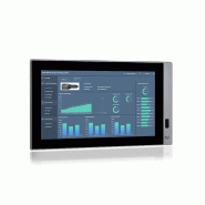 Panel PC industriel fanless 13.3 pouces 16:9 Full HD pour HMI, supervision et automatisation - EVI-133WBC - IP66 - Intel Core i3/i5/i7 - Tactile capacitif 10 points