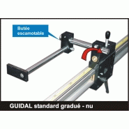 Butée de mise à longueur avec mesure intégrée guidal gradué standard