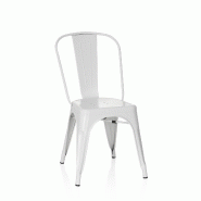 Chaise VANTAGGIO BRUSH blanc mat hjh OFFICE - blanc métal 645037
