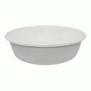 CROKUS Saladier canne à sucre parecchi, sans PFAS ø 28,5 x 5,4 cm - 2500 ml (200 unités) - blanc Bagasse C123736 CROKUS Saladier canne à sucre parecchi, sans PFAS ø 28,5 x 5,4 cm - 2500 ml (200 unités) - blanc Bagasse C123736