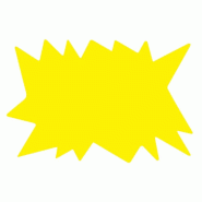 Eclaté jaune 16x24cm - par 30 - signalétique, offres spéciales, soldes