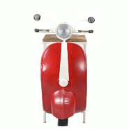 Etagère Road to Vintage rouge plateau bois 60x45x88 cm