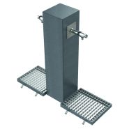 Fontaine d'extérieur GALDANA - grille fonte/acier - 24480/24470 - acier et laiton Fontaine d'extérieur GALDANA - grille fonte/acier - 24480/24470 - acier et laiton