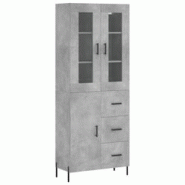 Helloshop26 - Buffet bahut commode armoire meuble de rangement organisateur cuisine salle de séjour salon haut 69,5 x 34 x 180 cm 02_0034576 - 300021_0