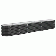 Helloshop26 - Jardinière bac lit surélevé plantes fleurs terrasse jardin de jardin acier enduit de poudre anthracite 02_0039479 - 3000218529932 Helloshop26 - Jardinière bac lit surélevé plantes fleurs terrasse jardin de jardin acier enduit de poudre anthracite 02_0039479 - 3000218529932
