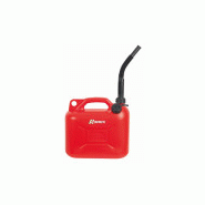 Jerrican hydrocarbures pehd rouge 10l