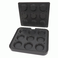 Maxima Moule à Tartelette - Rond - 89/65 mm - 9 pièces – 41 × 36 × 13 cm - AKS-09374315