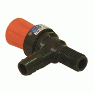 Microvanne PVC à membrane EPDM - raccord cannelé et fileté - D 20x1/2" - PN 04