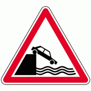Panneau A20 - Débouché sur un quai ou une berge