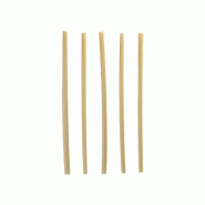 PAPSTAR 250 pailles à cocktail, paille "pure" Ø 4 mm - 15 cm - Matériau naturel 88482