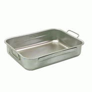 Plat à four 25x19x7 cm -  Argent Rectangle Inox Steelpan 25x19 cm - argenté inox 8015094111602