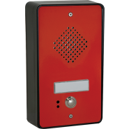 Portier téléphonique audio à 1 bouton d'appel avec face avant rouge - PRIT FACE AV ROUGE Portier téléphonique audio à 1 bouton d'appel avec face avant rouge - PRIT FACE AV ROUGE