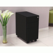 Caisson métallique mobile Slim 3 tiroirs dont 1 DS Vinco économique Caisson métallique mobile Slim 3 tiroirs dont 1 DS Vinco économique