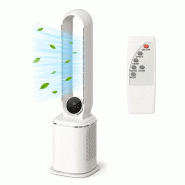 Ventilateur Colonne Sans Pales- 12 Vitesses - Jusqu'à 30 M² - Silencieux - 6423808156931