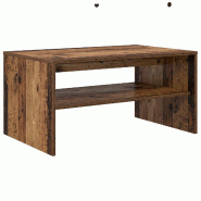 VidaXL Table basse Bois ancien 80 x 50 x 40 cm Bois d'ingénierie Modèle Atlas Office Pro Advanced - 8000282