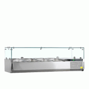 Vitrine réfrigérée GN1/3 VK38-120 Inox L1200mm 16514 TEFCOLD