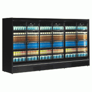 Vitrine réfrigérée 6 portes - 2220L - Noir | Tefcold - MDCA3750HB
