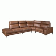 AC ANGEL CERDA Angel Cerdá Canapé d'angle relax gauche en cuir tabac marron 6216C 305 x 244 x 97 - marron fourrure 8435631033561 AC ANGEL CERDA Angel Cerdá Canapé d'angle relax gauche en cuir tabac marron 6216C 305 x 244 x 97 - marron fourrure 8435631033561