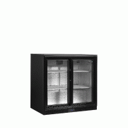 Arrière bar réfrigéré 2 portes DB201S noir TEFCOLD