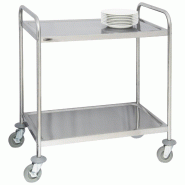Chariot de service en inox 2 plateaux | Casselin - CCI2