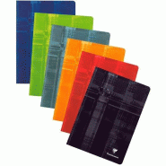 Clairefontaine Lot de 10 Cahier Metric A4, 120p./60 feuilles 90 g/m² piquées, ligné 8mm + marge - multicolore 315/5Z