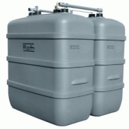 Cuve à fioul traitée anti-uv 2000 litres jumelée Cuve à fioul traitée anti-uv 2000 litres jumelée
