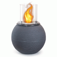 Divina Fire Cheminée au bioéthanol brasero de jardin au sol pour intérieur extérieur BOTTICELLI Fonte Gris d.40 x h54 - gris 8056157806134