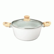 Faitout En Aluminium Forgé Avec Couvercle Kitchencook 24cm Stone_ft24tfi - 3662738015502 Faitout En Aluminium Forgé Avec Couvercle Kitchencook 24cm Stone_ft24tfi - 3662738015502