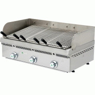 Grill pierre de lave à gaz série Vasca Inox | Mainho - 900