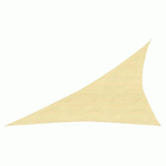 Helloshop26 - Voile d'ombrage 160 g/m² PEHD 3 x 4 x 5 m beige 02_0008973 - beige 3000481047768