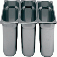 ITALCONCEPT L2G Bac Gastro Inox Gn1/3 P-55 55 x 176 x 325mm - 3616350027641